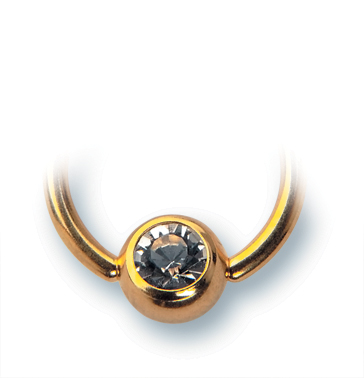Piercingring in Gold.