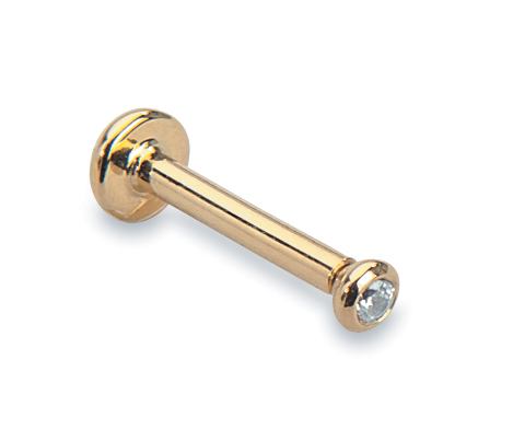 Madonnapiercing in Gold, Stahl, Titan,